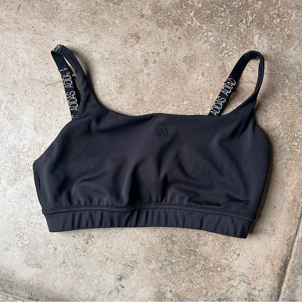 Adidas Black Minimalist Sports Bra